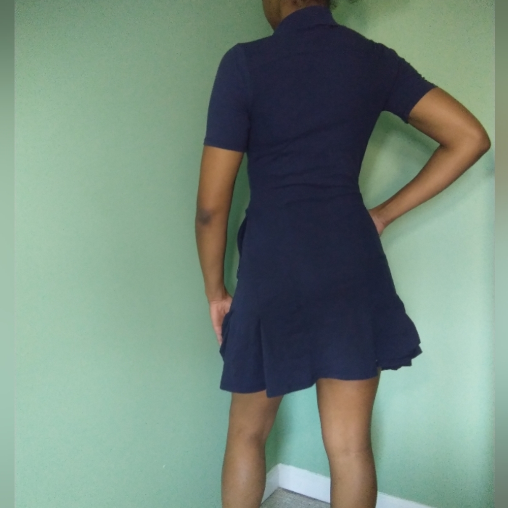 Women's sage navy blue tennis/golf dress - Picture 4 of 9